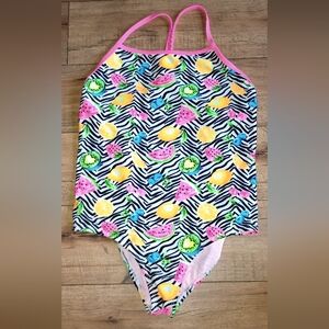 Colorful Kids Stripes with Fruit Print